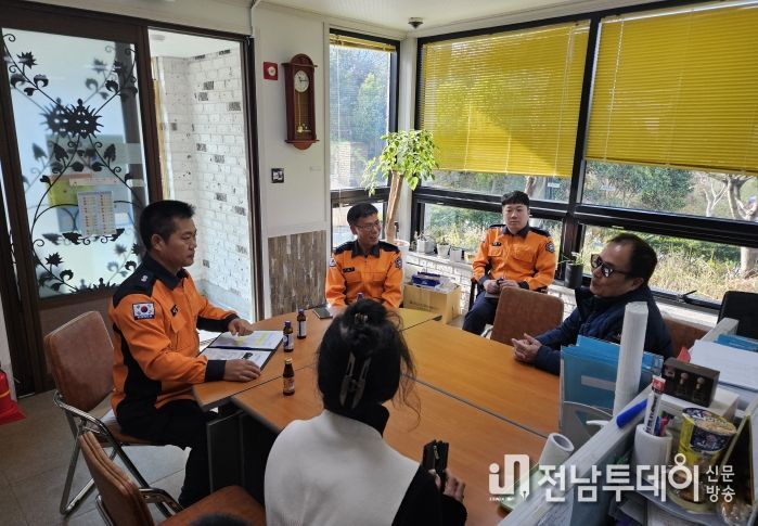 해남소방서, 피난약자시설 관서장 현장지도 방문