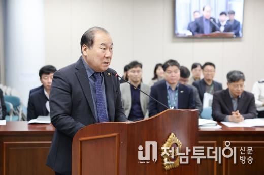 강정일 전라남도의원, 전라남도 도시계획 조례 개정안 대표발의