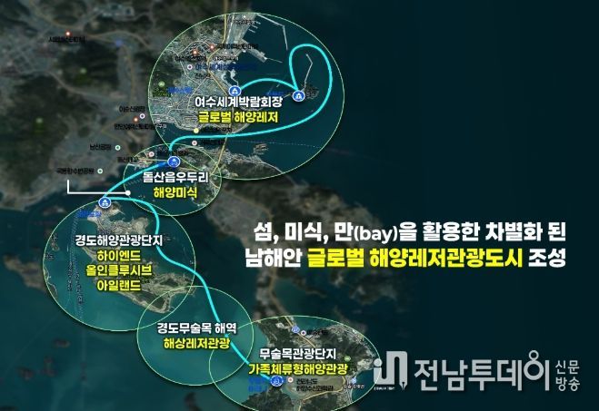 복합해양레저관광도시 공모-사업구상도