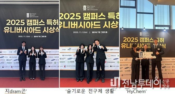 전남대 화학공학부, 국내 최대 지식재산대회서 잇단 수상