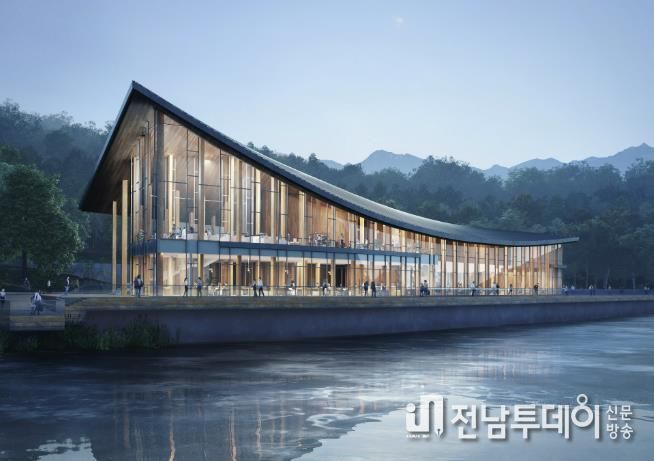 국립완도난대수목원의 레이크 가든 조감도