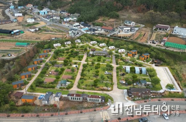 회산백련지 오토캠핑장 모습