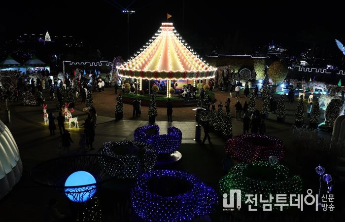 함평 겨울빛축제 함평엑스포공원 전경