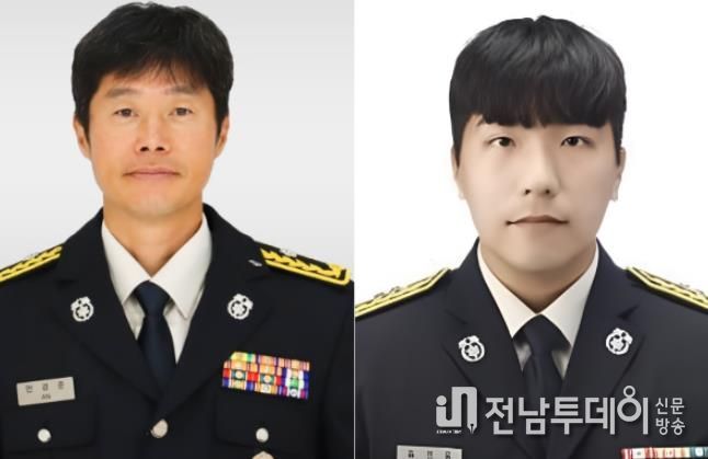 소방위 안경준, 소방사 김연웅