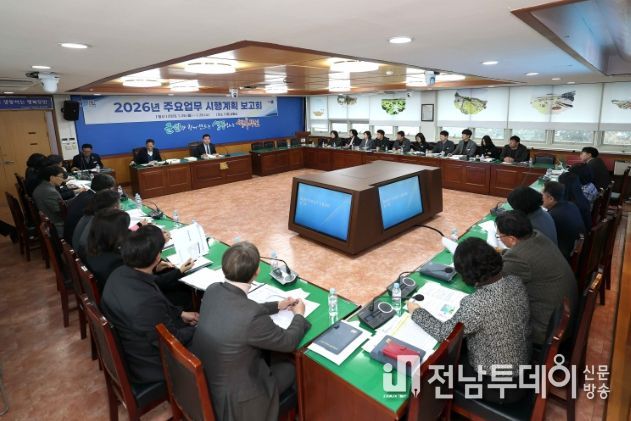 2026년 주요업무 시행계획 보고회 개최모습