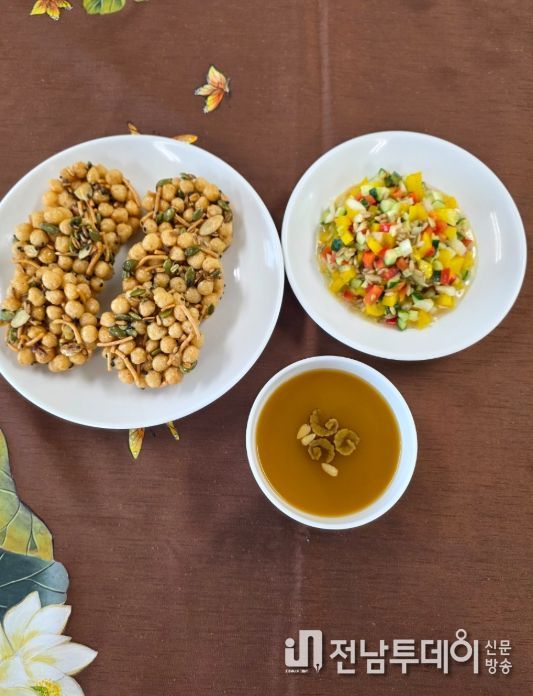 강진 쌀귀리를 활용해, 레시피로 만든 요리.