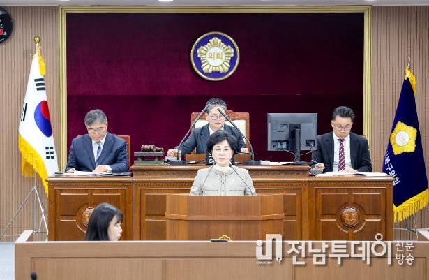 광주광역시 동구의회 김현숙 의원, 5분 자유발언서 가로수 관리 시방서 개선 촉구