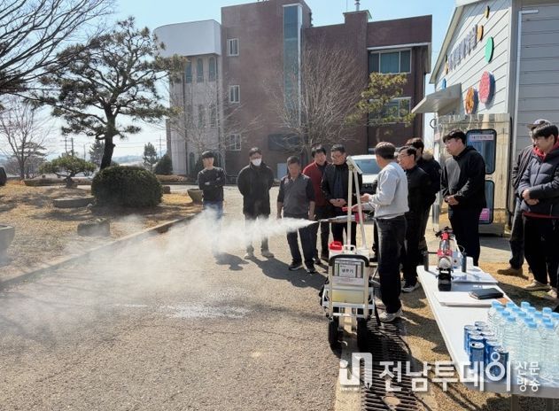 영광군, 시설원예 냉무기 시연회 개최