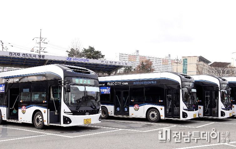 영광군 농어촌버스, 연말까지 100% 전기버스로 전환